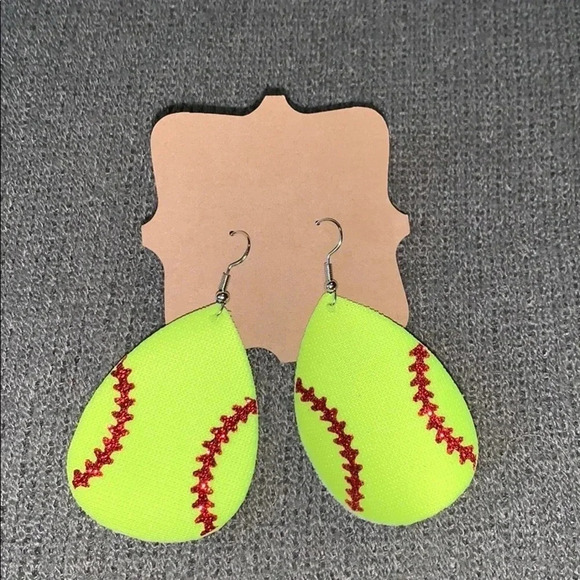 Softball earrings - lightweight - Picture 1 of 2